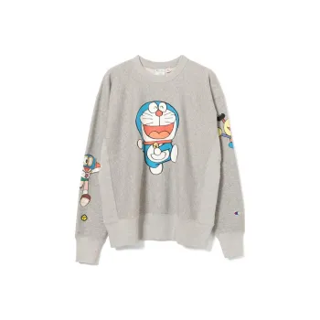 Doraemon X Beams X Champion Sweatshirts Unisex Gray