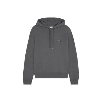 Maison Kitsune Bold Fox Head Patch Drawstring Hoodie
