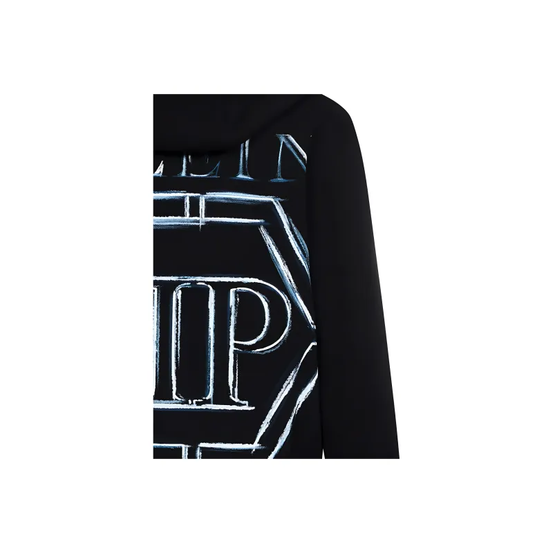 PHILIPP PLEIN Logo Printed Long Sleeved Hoodie-8