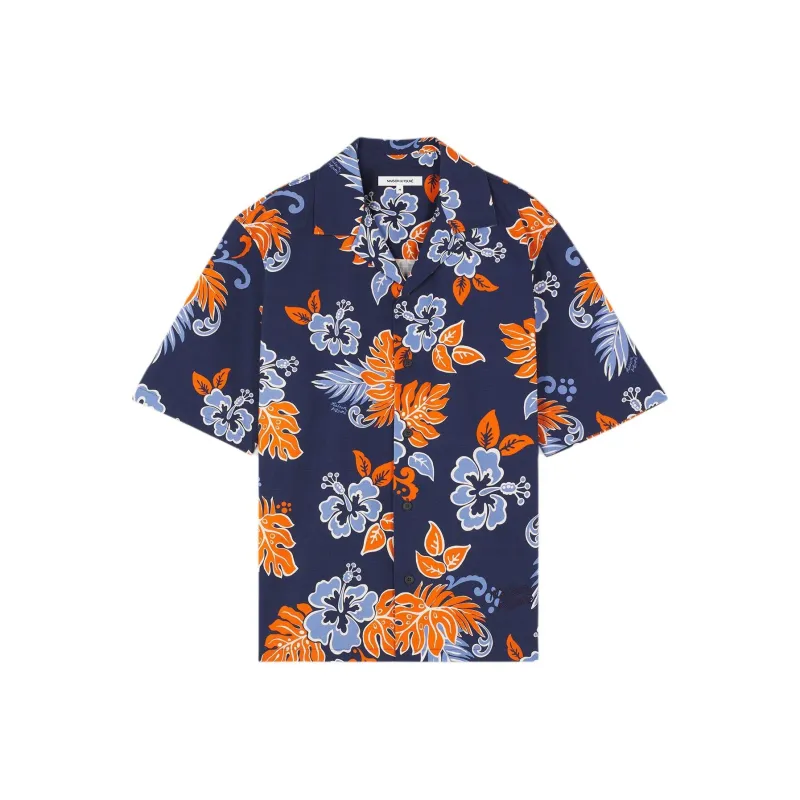 Maison Kitsune Floral Printed Resort Shirt-0