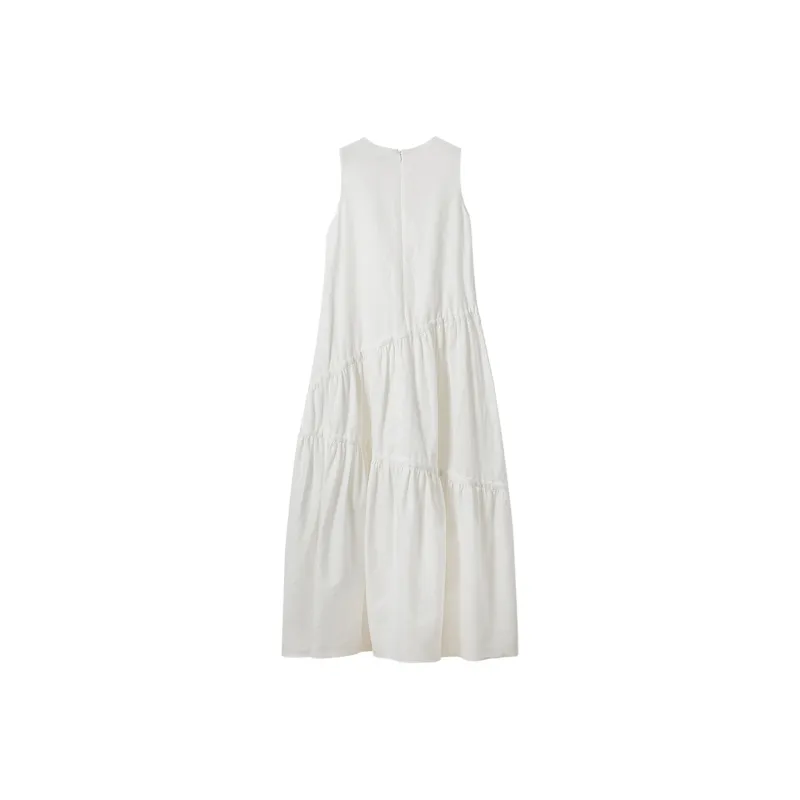 NancyCavally Sleeveless Dress Women's White-1