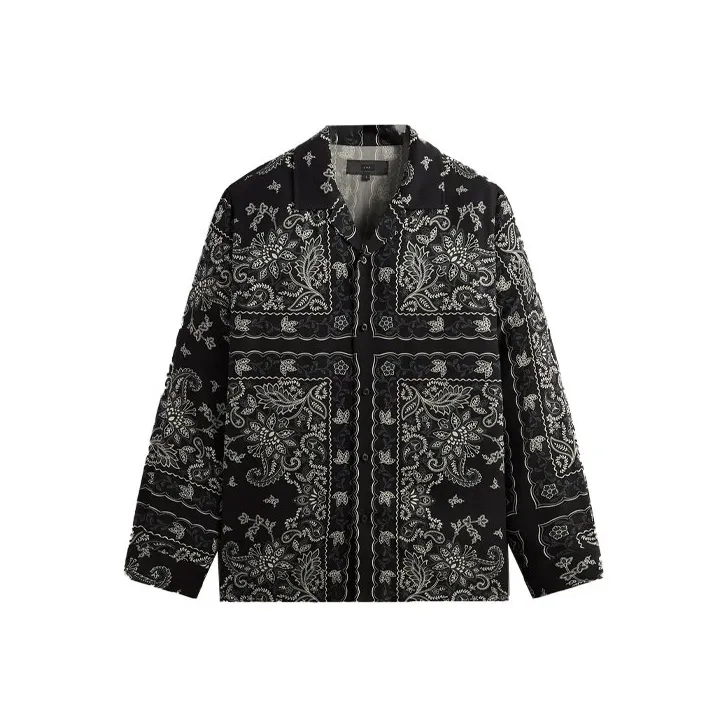 KITH 101 Vintage Floral Bandana Long Sleeve Thompson Shirt-0
