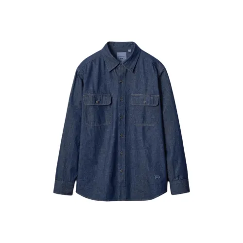 Jw Anderson X UNIQLO Shirts Unisex Dark Blue