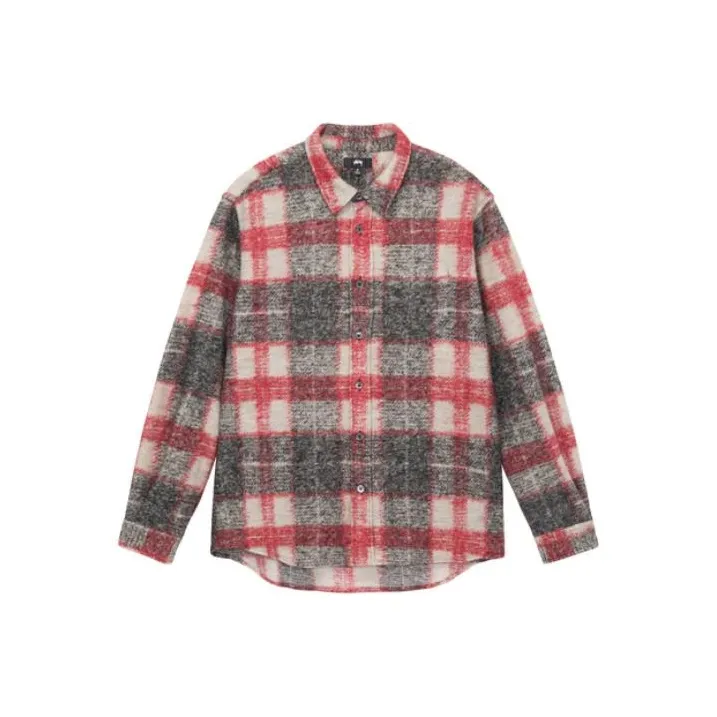 Stussy Plaid Knit Shirt-0