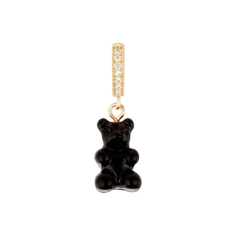 Crystal Haze Brass Charms / Pendants Unisex Black-0