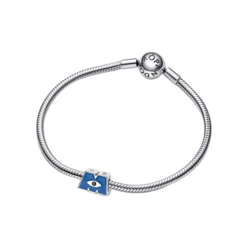 Pandora Sterling Silver Enamel Pendants Women's Blue-2