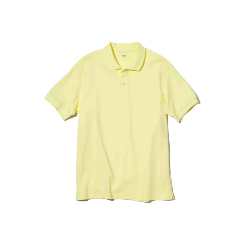 UNIQLO Polo Shirt Unisex Apricot Yellow-0
