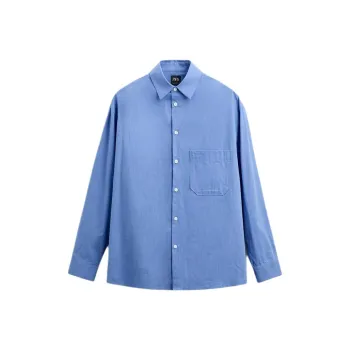 ZARA Shirts Men Dark Blue