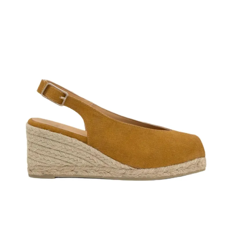 Castañer DOSALIA Wedge Heel High Heels 7cm Women's Brown-1