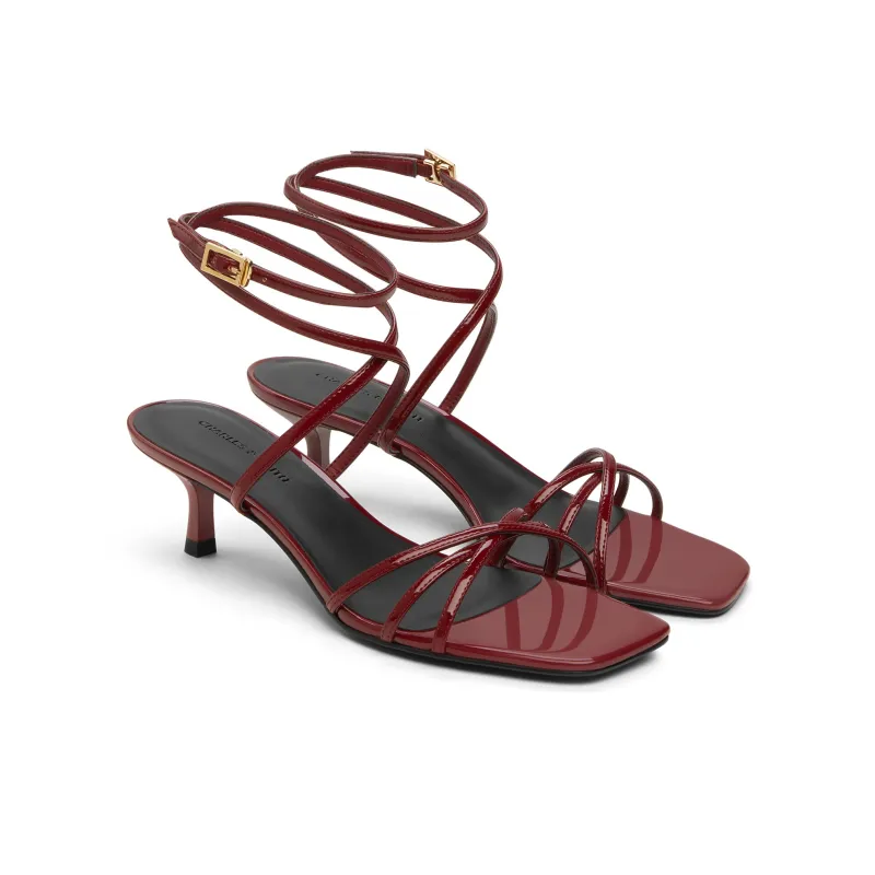 CHARLES&KEITH Small Ck One Strap Sandals 5cm Women's-5