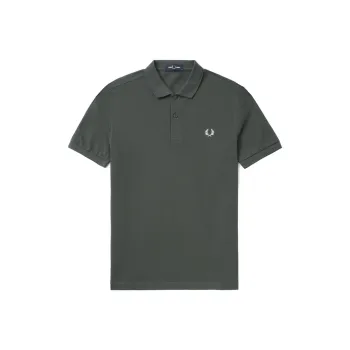 FRED PERRY Laurel Wreath embroidered Cotton Polo Shirt