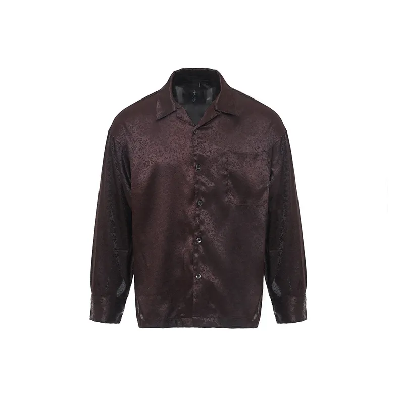 SANSHENGLIUBU Shirt Unisex Coffee-0