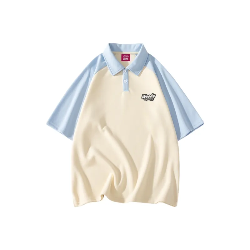 Disney Polo Shirt Unisex Beige Apricot/Khaki-6