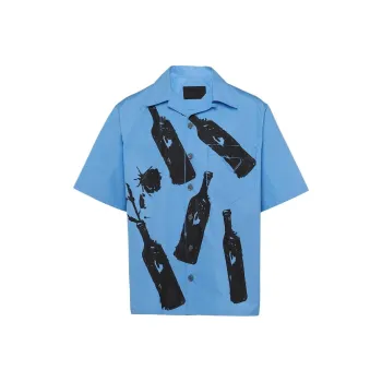 PRADA Graphic Printed Buttoned Shirt