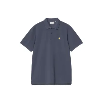 Carhartt WIP Chase Polo Shirts Men Dark Blue