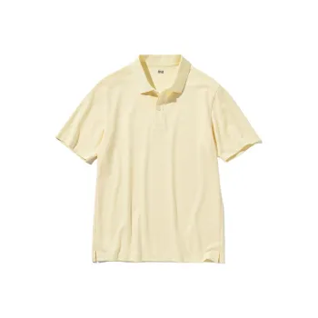 UNIQLO UNIQLO AIRism Mesh Series Polo Shirt Unisex Apricot Yellow