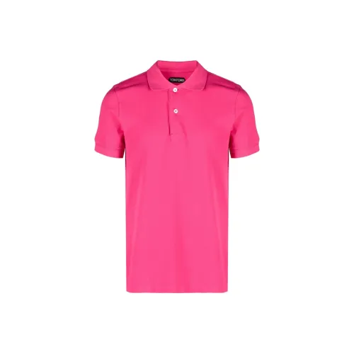 TOM FORD Polo Shirts Men Flamingo Pink