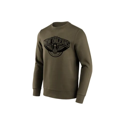 NBA Fanatics New Orleans Pelicans Sweatshirt Men's Brown