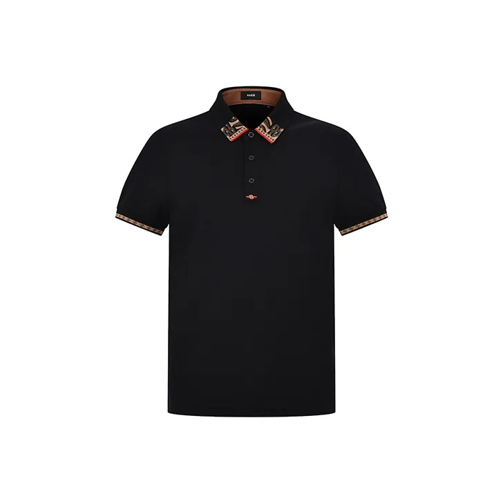 RARE Short Sleeved T Shirts Polo Shirt Men's Black-0
