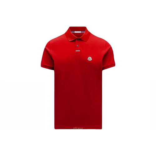 Moncler Polo Shirts Men Red