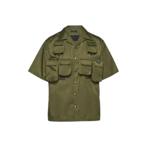 PRADA Shirts Men Green