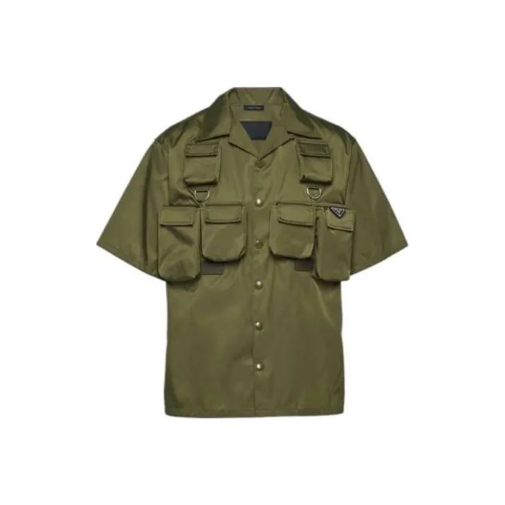 PRADA Shirts Men Green-0