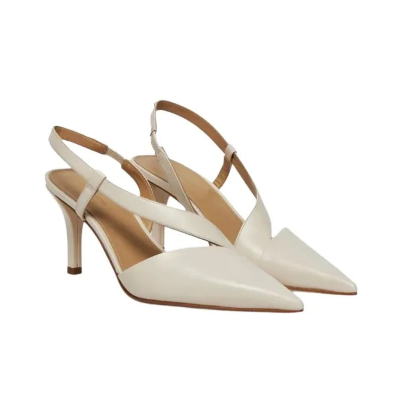 MICHAEL KORS Slim Heel High Heels 8.5cm Women's White-2