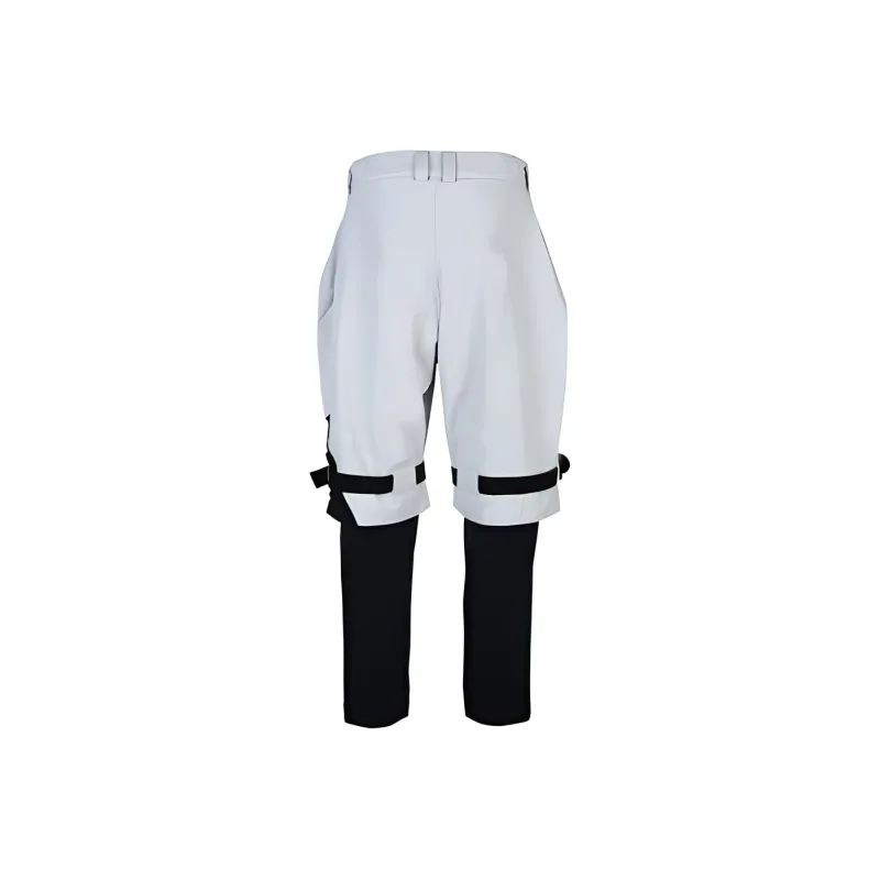 YAKKY PANG Ski Pants Unisex Gray White-1