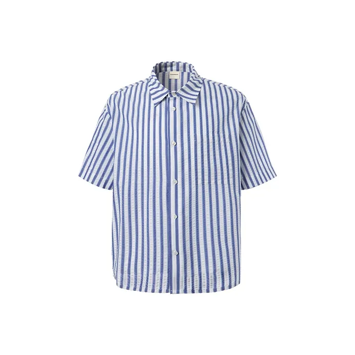 COUNTRY MOMENT Shirt Unisex Blue White Stripes-0