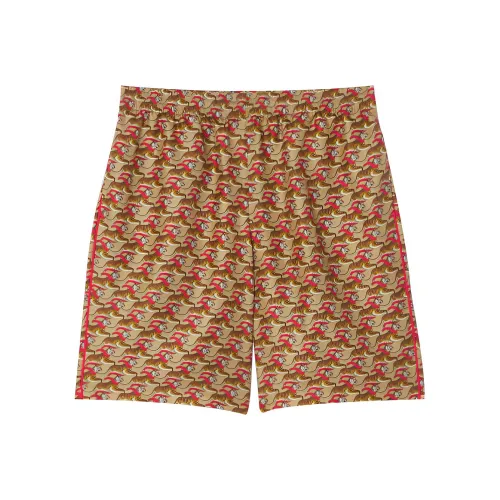 Burberry Tiger Print Silk Shorts