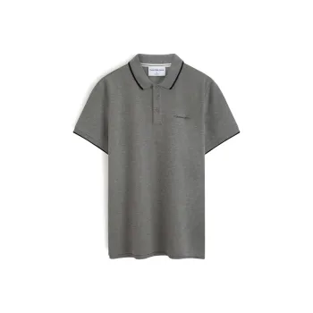 CALVIN KLEIN Polo Shirt Men's Dove Gray