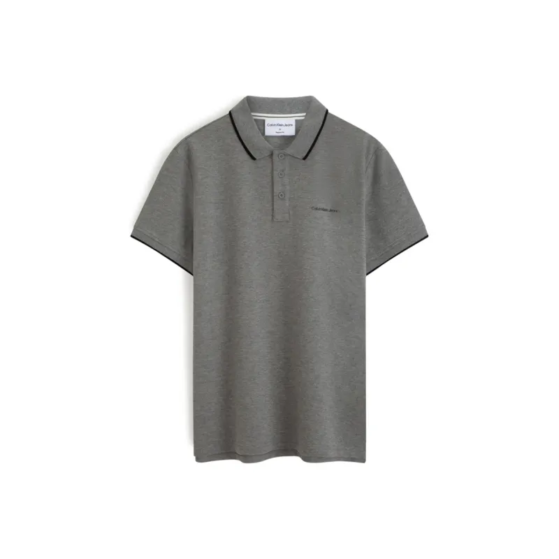 CALVIN KLEIN Polo Shirt Men's Dove Gray-0