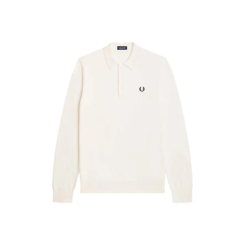 FRED PERRY Polo Shirt Men's Ivory-0