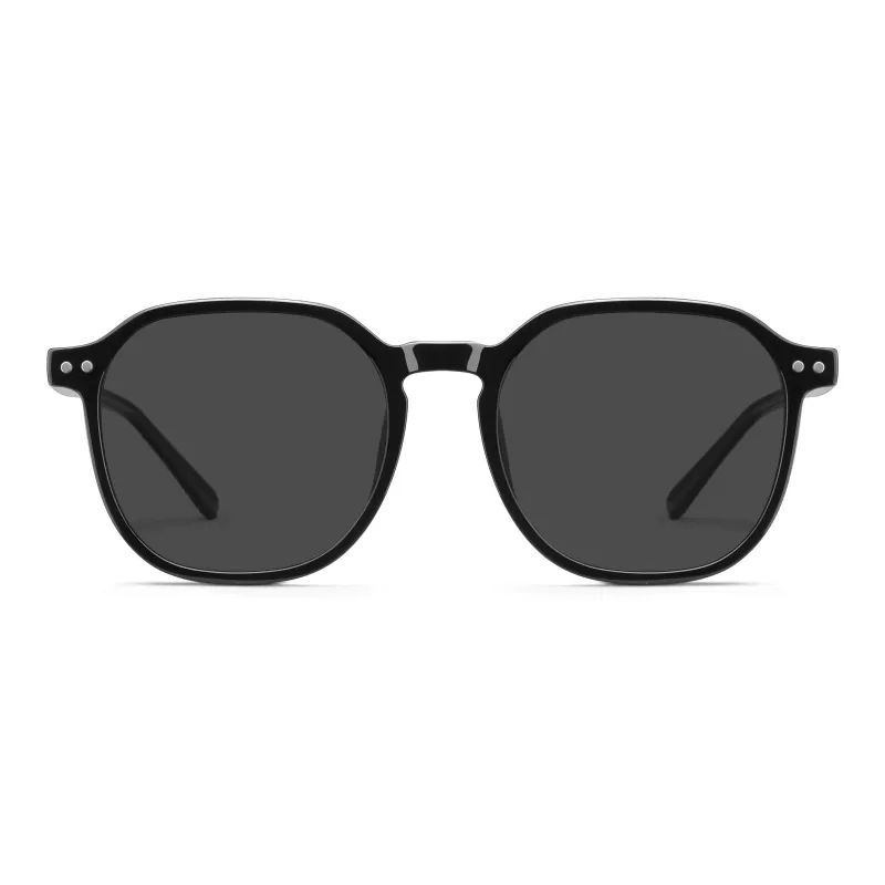 Wood Premium TR/Memory Plastic Round Sunglasses Unisex Multicolor-1