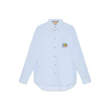 GUCCI Shirts Men Light Blue