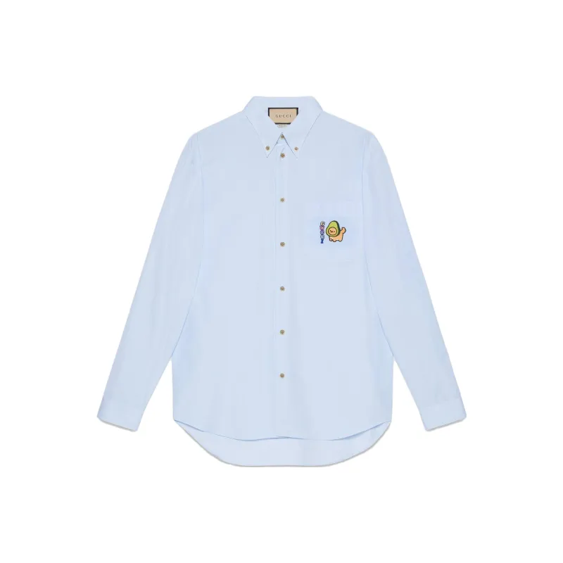 GUCCI Shirts Men Light Blue-0