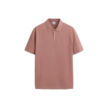 ZARA Polo Shirts Men Dark Pink