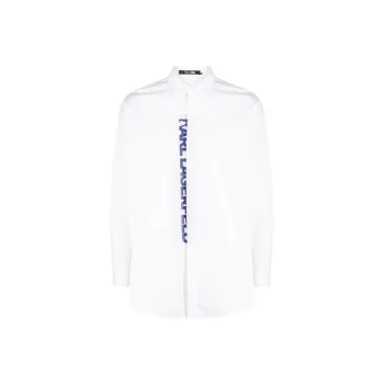 KARL LAGERFELD Logo-print Poplin Shirt