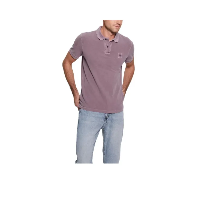 GUESS Polo Shirts Men Purple-0