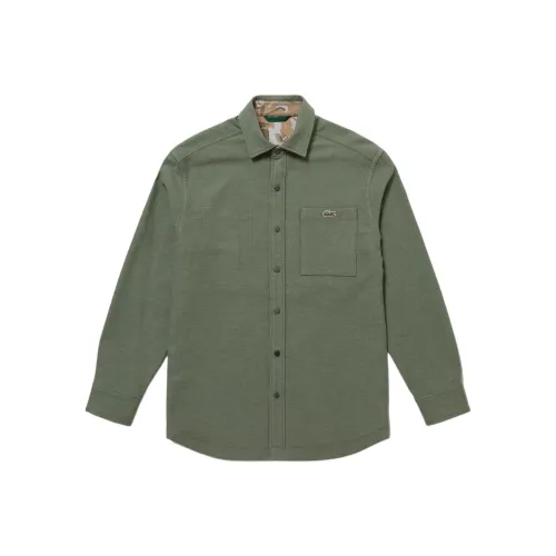 LACOSTE Shirt Men's Olive Green