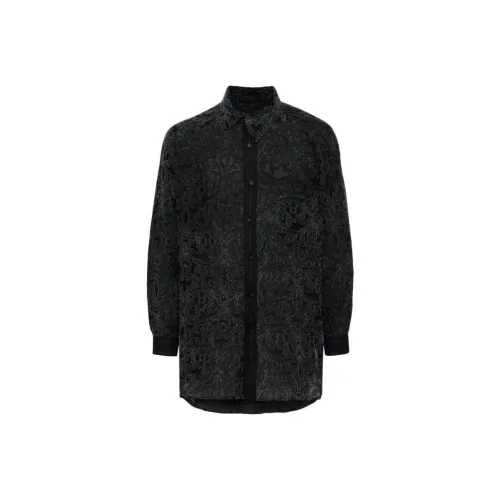 Yohji Yamamoto Pour Homme 블랙 남성 셔츠