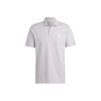 Adidas Essential Polo Shirts Men Silver