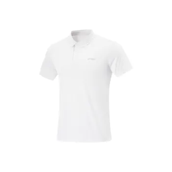 LiNing Fitness Series Polo Shirt Men's Standard White
