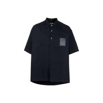 RAF SIMONS Shirts Men Marine Blue
