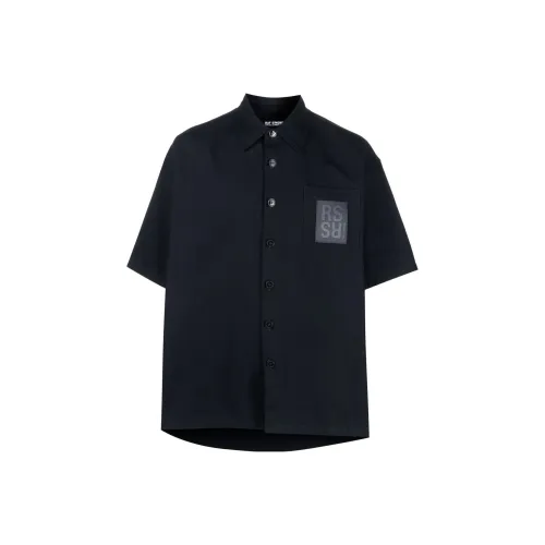 RAF SIMONS Shirts Men Marine Blue