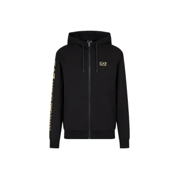 EMPORIO ARMANI Logo print Zip up Hoodie
