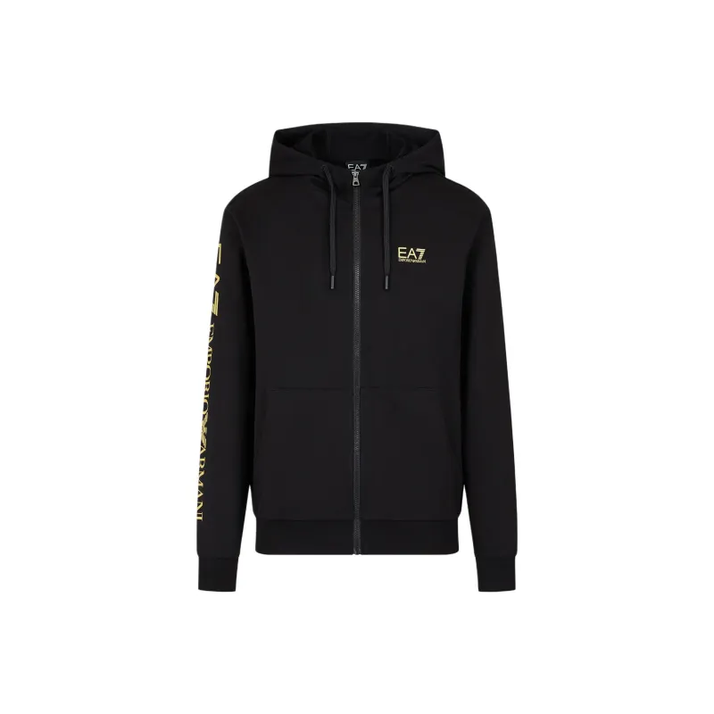 EMPORIO ARMANI Logo print Zip up Hoodie-0