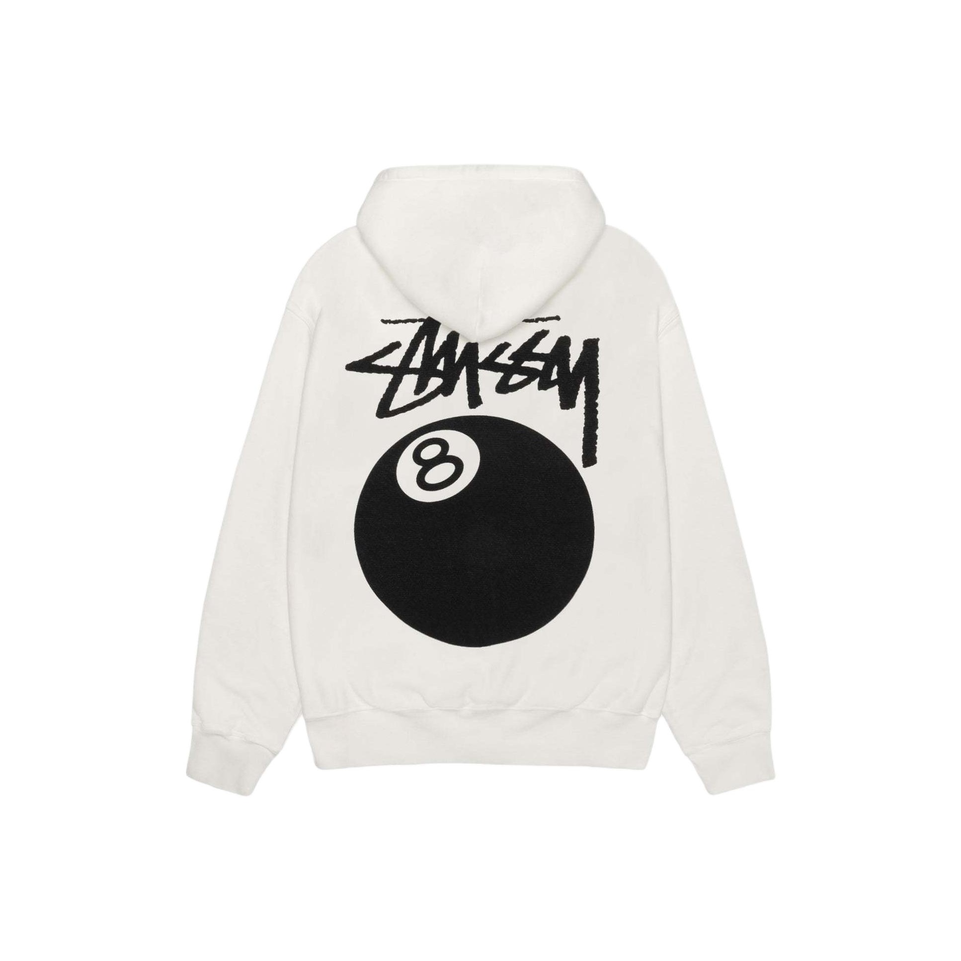 Stussy 8 Ball Pigment Dyed Crew Black XL - POIZON