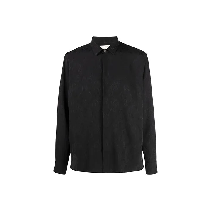 SAINT LAURENT Shirts Men Black-0