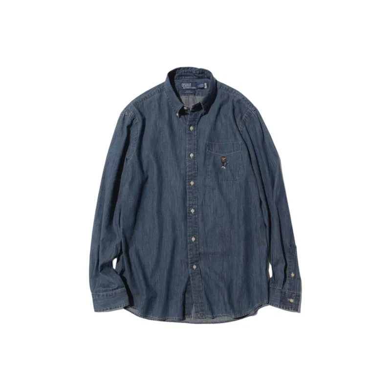 Polo Ralph Lauren X Beams Polo Ralph Lauren Collaboration Edition Shirts Unisex Blue-0